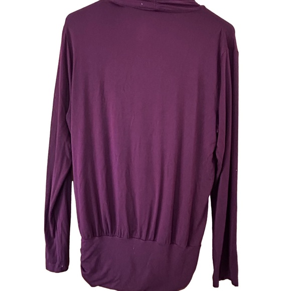 Amour Vert Angela Dream Knit Wrap Blouse Size Medium 94% Modal 6% Spandex - Picture 2 of 4